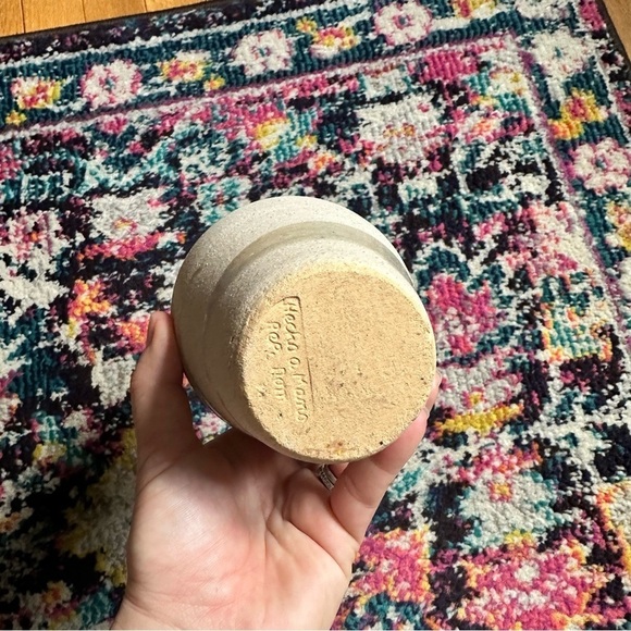 Handmade In Mexico Neutral Glazed Ceramic Vase - Picture 8 of 10